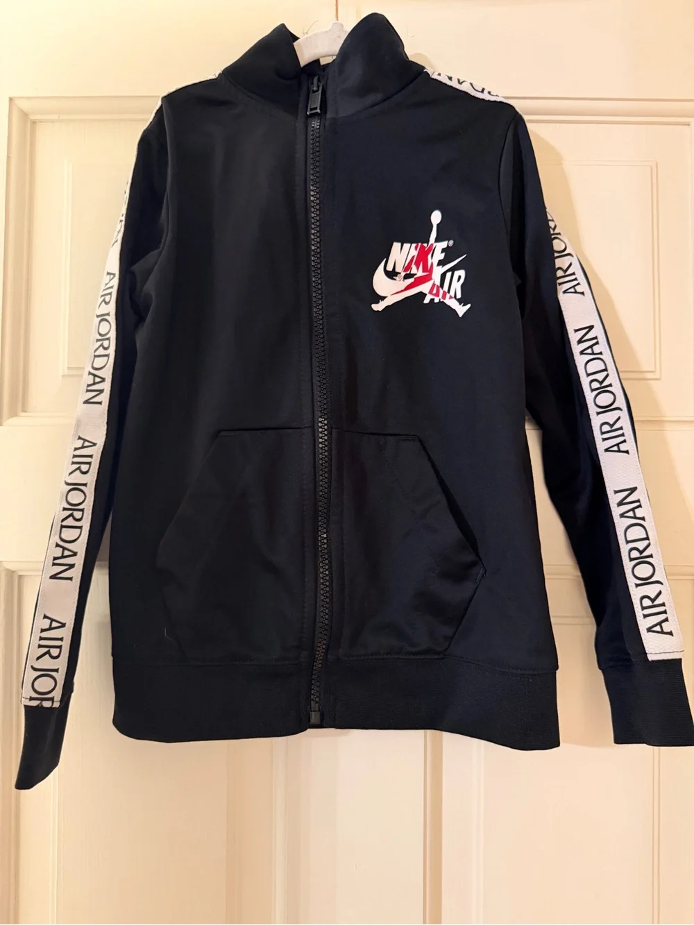 Air Jordan Kids Boys Black Full-Zip Track Jacket - Size 4-5 Years